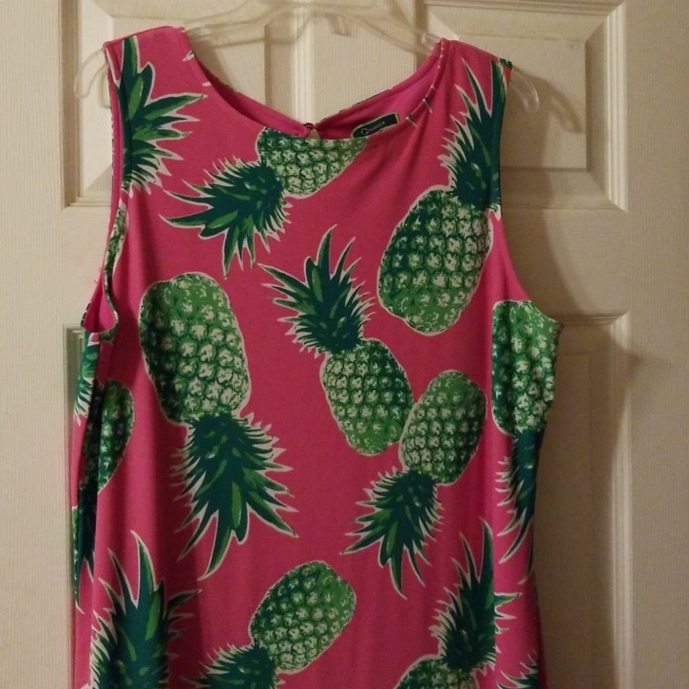 Pineapple Print Dress